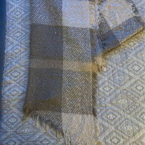 Beige and Soft Pink Blanket Scarf